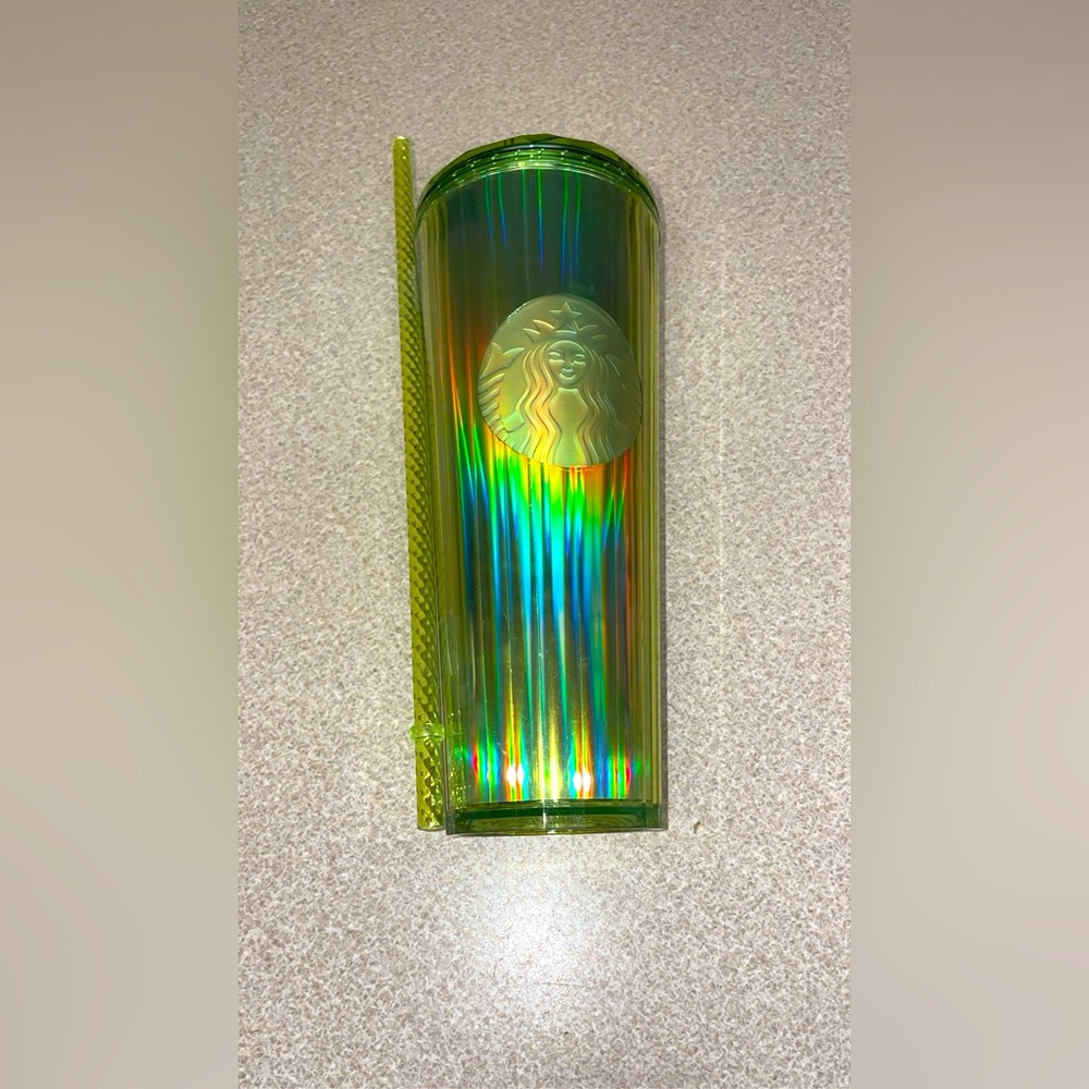 Starbucks lime kaleidoscope cold cup 24 oz
